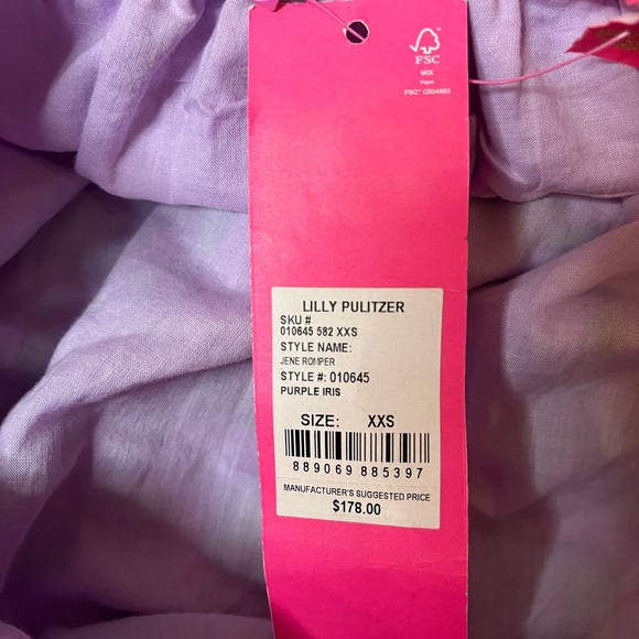 Lilly Pulitzer Embroidered Romper NWT - Picture 11 of 12